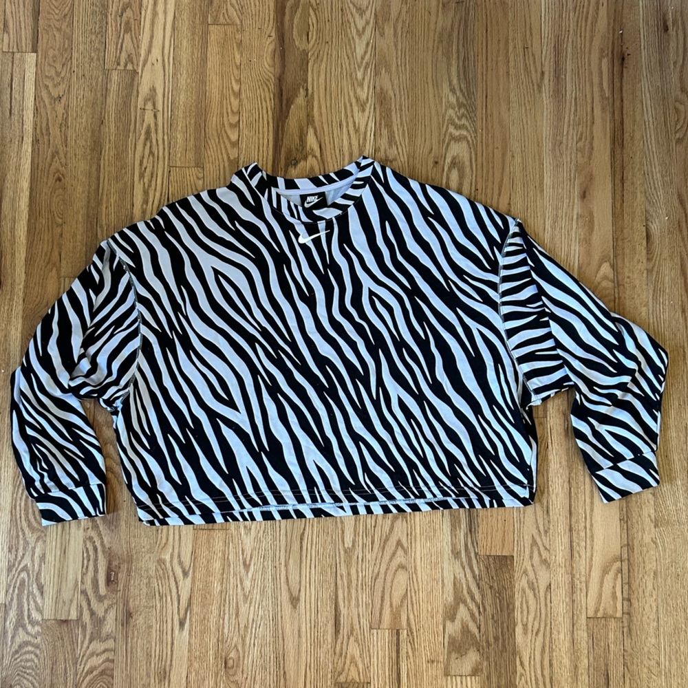 NIKE SPORTSWEAR ICON CLASH ZEBRA CREW
